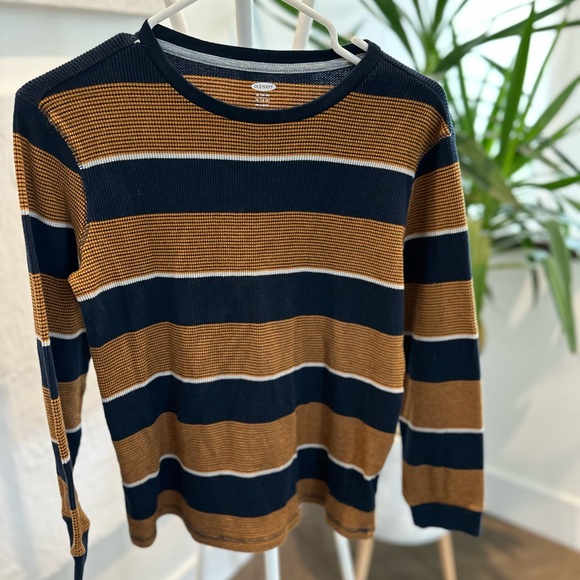 Boys Youth Waffle Long Sleeve Shirt - Picture 1 of 3